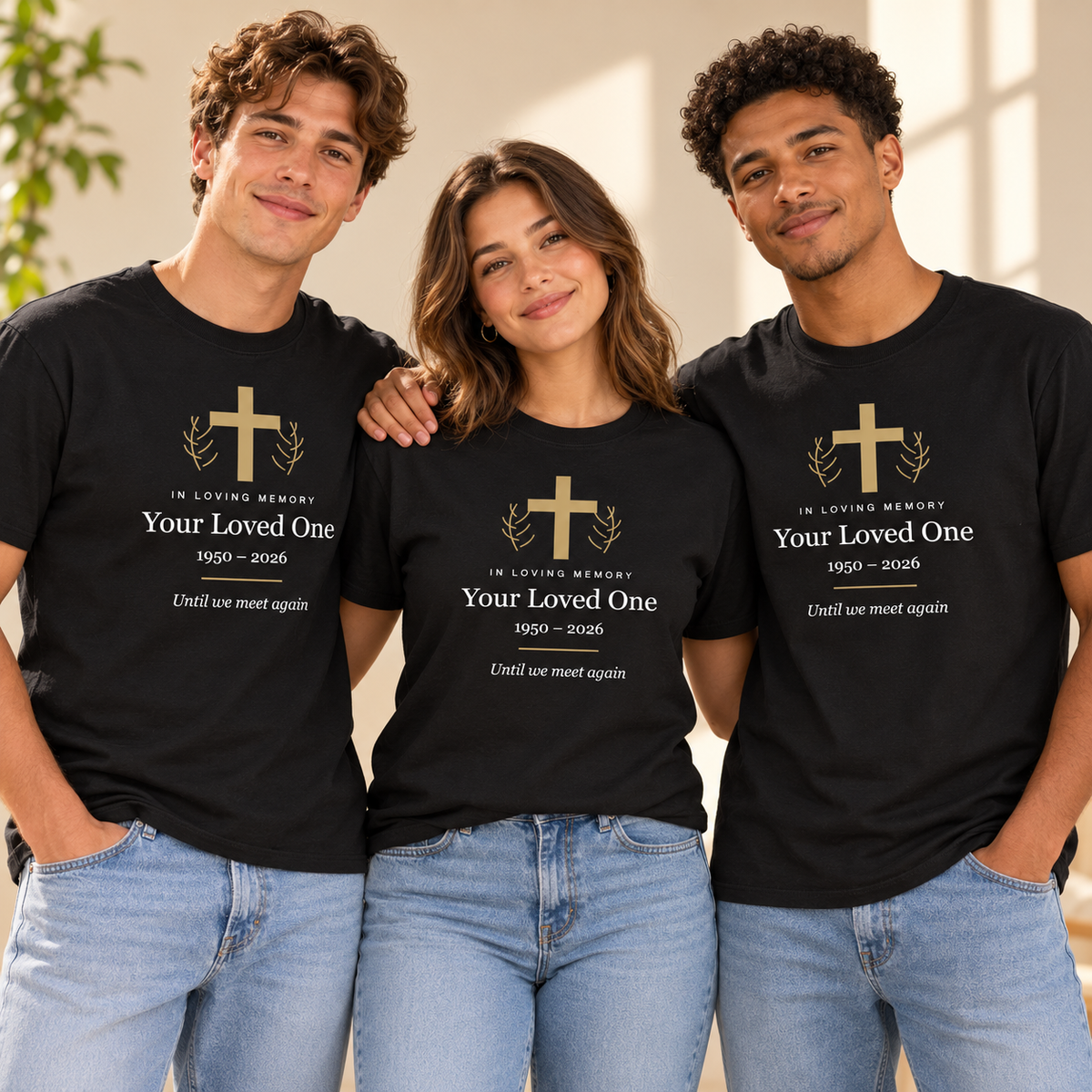 Personalized Memorial T-Shirt — Faith & Comfort