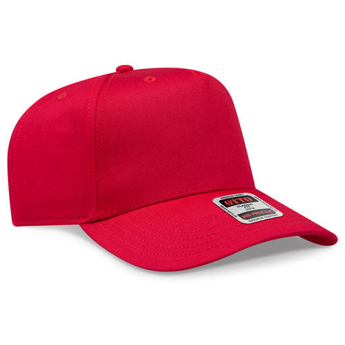 OTTO 31-069 — Baseball Cap in Red, blank cap front view