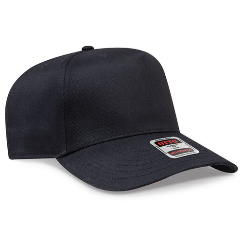 OTTO 31-069 — Baseball Cap in Black, blank cap front view