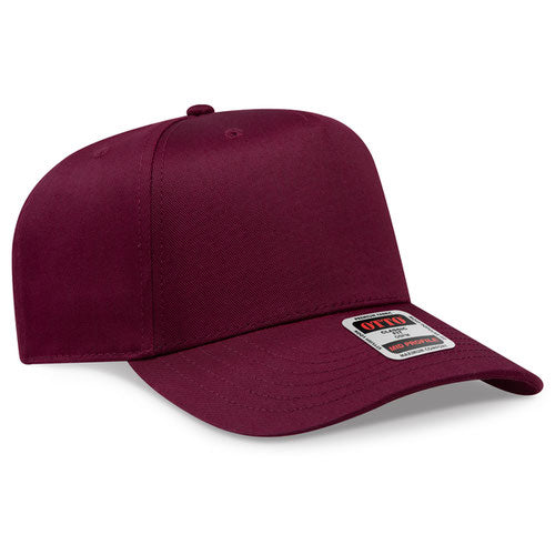OTTO 31-069 — Baseball Cap in Maroon, blank cap front view