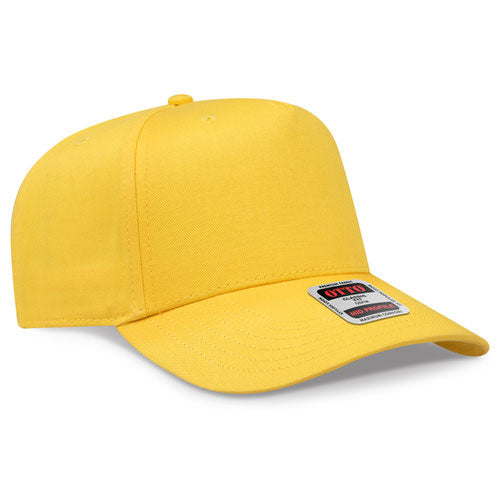OTTO 31-069 — Baseball Cap in Yellow, blank cap front view
