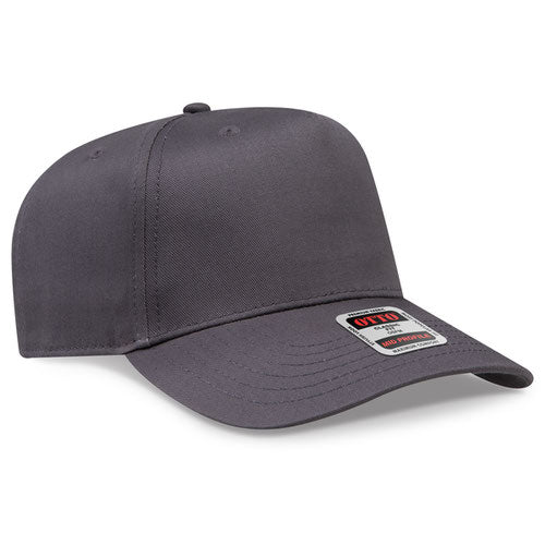 OTTO 31-069 — Baseball Cap in Charcoal Gray, blank cap front view