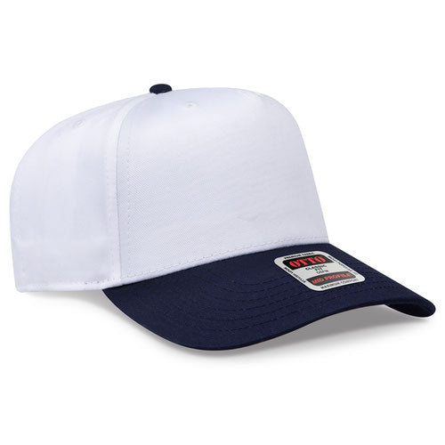 OTTO 31-069 — Baseball Cap in Navy/White, blank cap front view