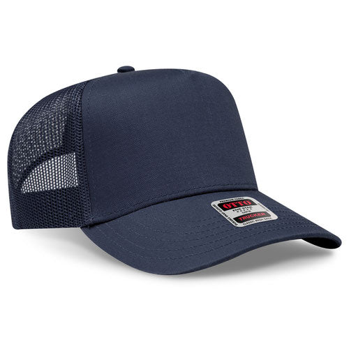 OTTO 32-285 — Mesh Trucker in Navy, blank cap front view