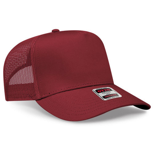 OTTO 32-285 — Mesh Trucker in Maroon, blank cap front view