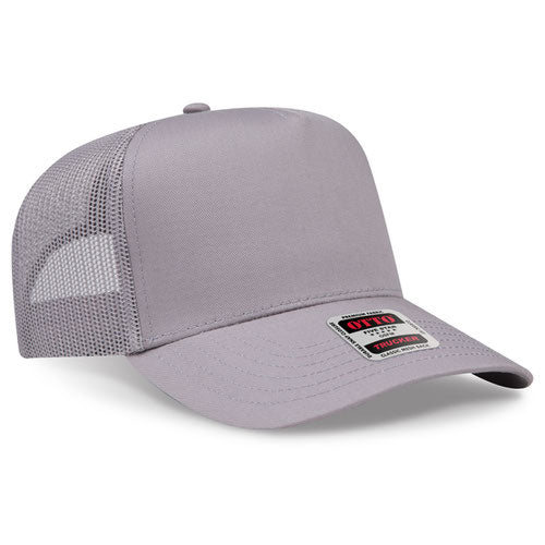 OTTO 32-285 — Mesh Trucker in Gray, blank cap front view
