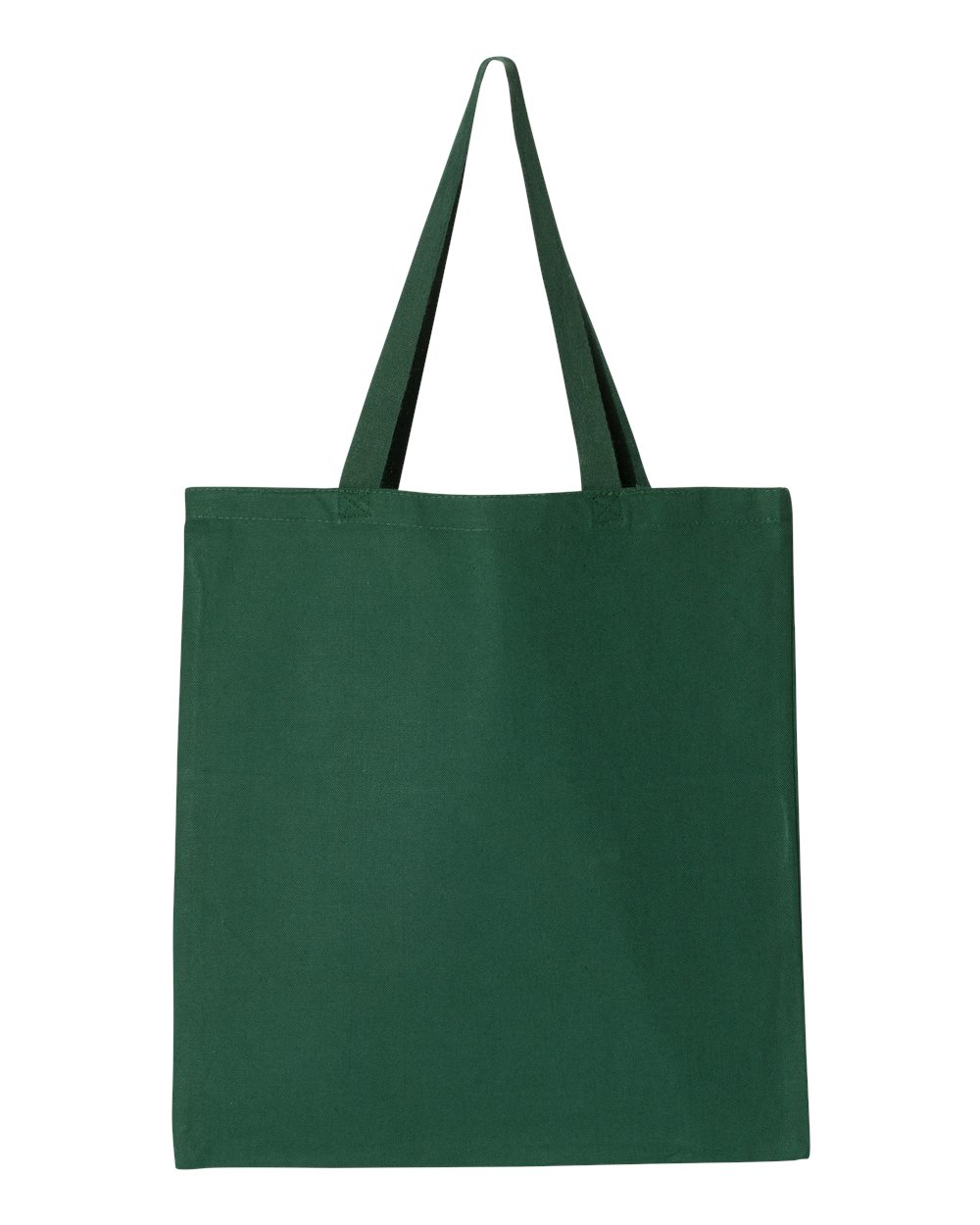 Q-Tees Q800 Promotional Tote — Forest, blank front view