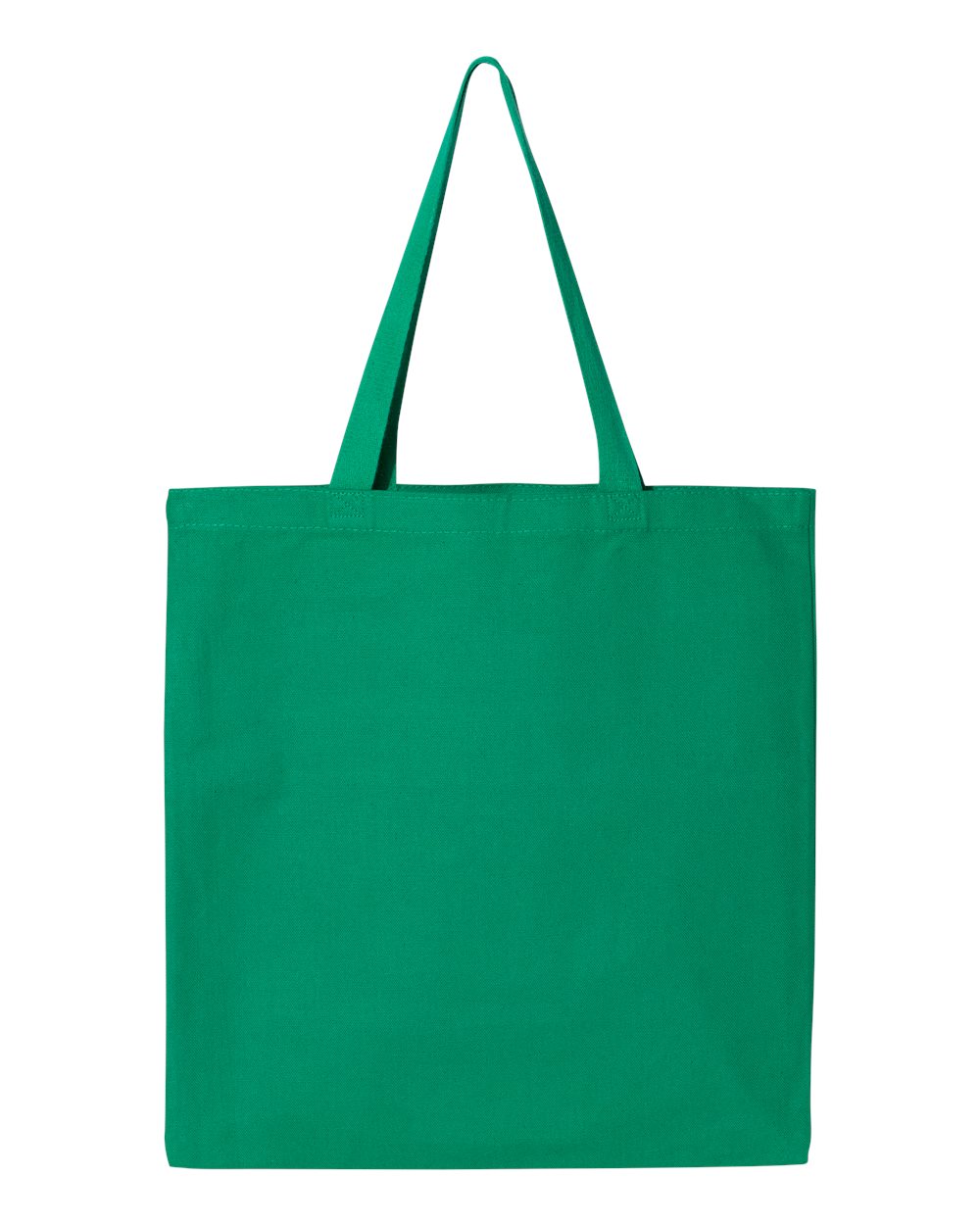 Q-Tees Q800 Promotional Tote — Kelly, blank front view