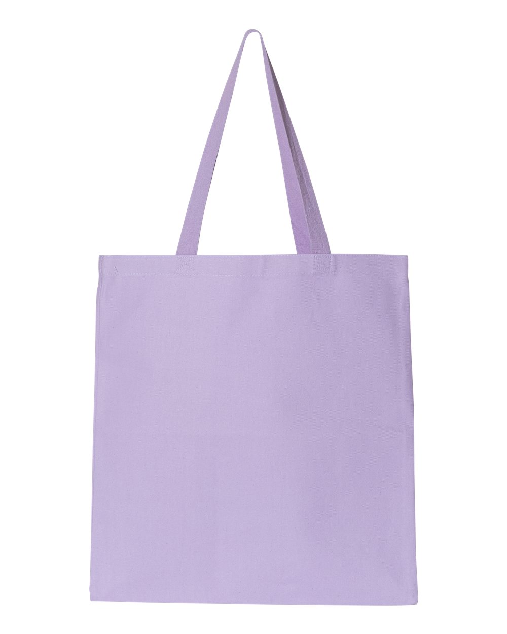 Q-Tees Q800 Promotional Tote — Lavender, blank front view