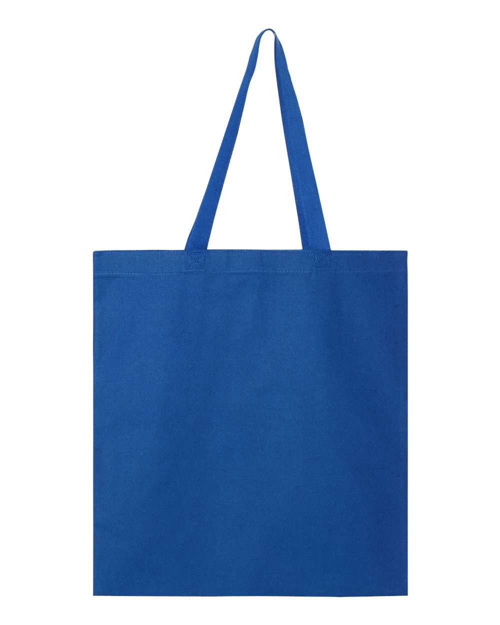 Q-Tees Q800 Promotional Tote — Royal Blue, blank front view