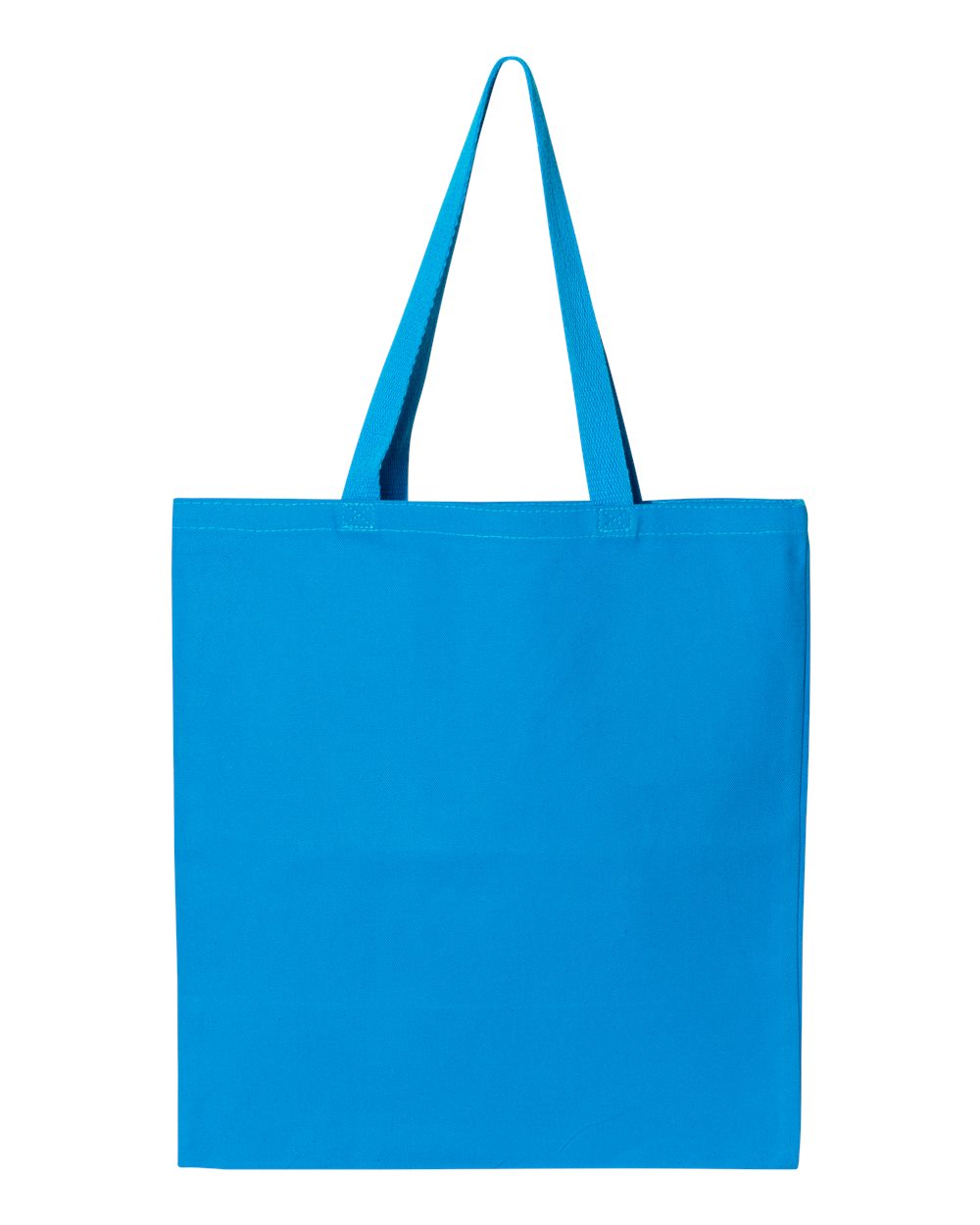 Q-Tees Q800 Promotional Tote — Sapphire, blank front view
