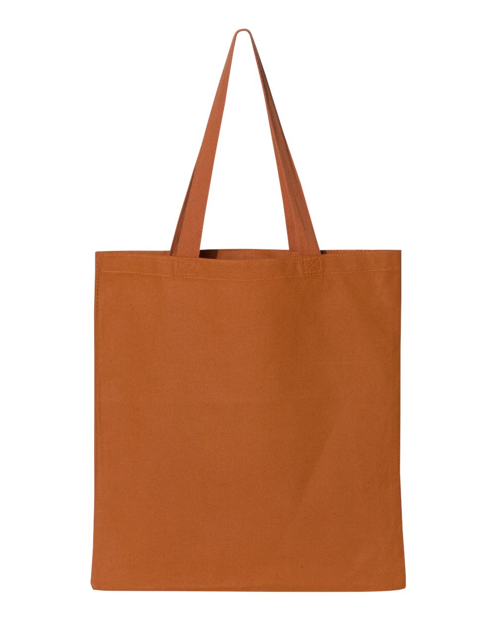 Q-Tees Q800 Promotional Tote — Texas Orange, blank front view