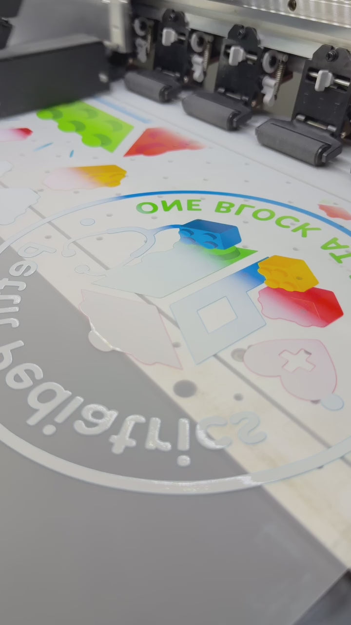 DTF transfer film printing in progress at Lightink